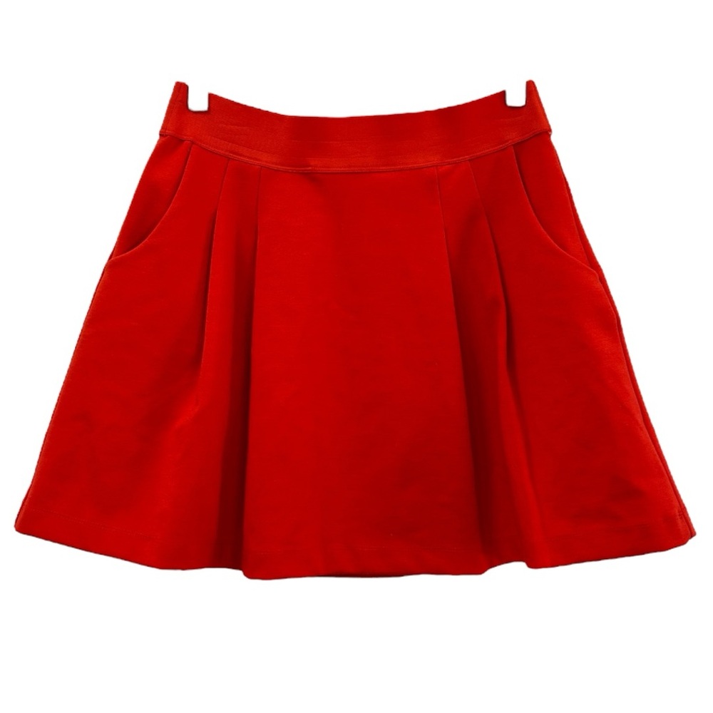 Gap Women’s Orange Pleated A Line Mini Skirt‎           Sz S